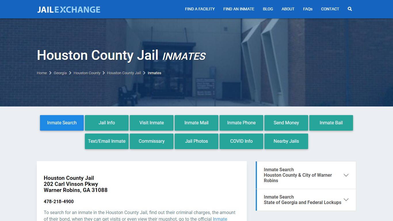 Houston County Jail Inmates | Arrests | Mugshots | GA